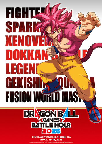 Flyer event Dragon Ball Games Battle Hour 2026 di Los Angeles