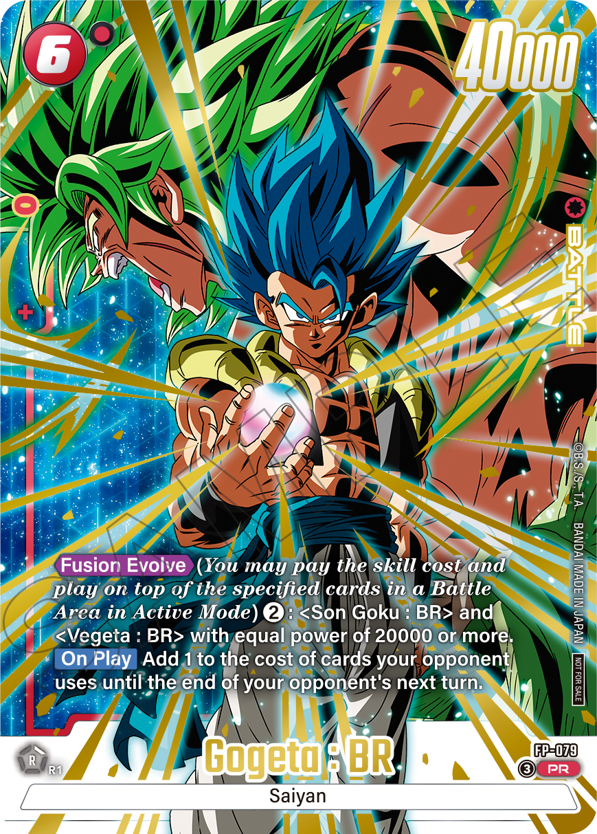 Kartu promo eksklusif FP-079 Gogeta BR dari 2nd Anniversary Promo Pack