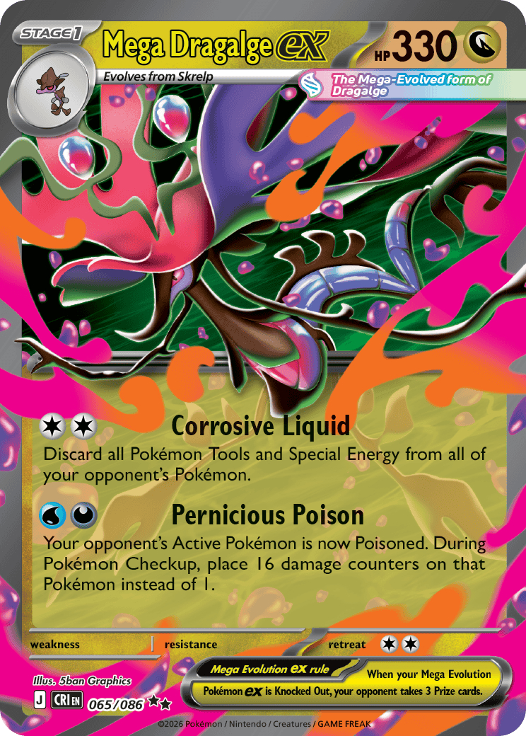 Mega Dragalge ex Bawa Strategi Racun Mematikan ke Format Pokémon TCG