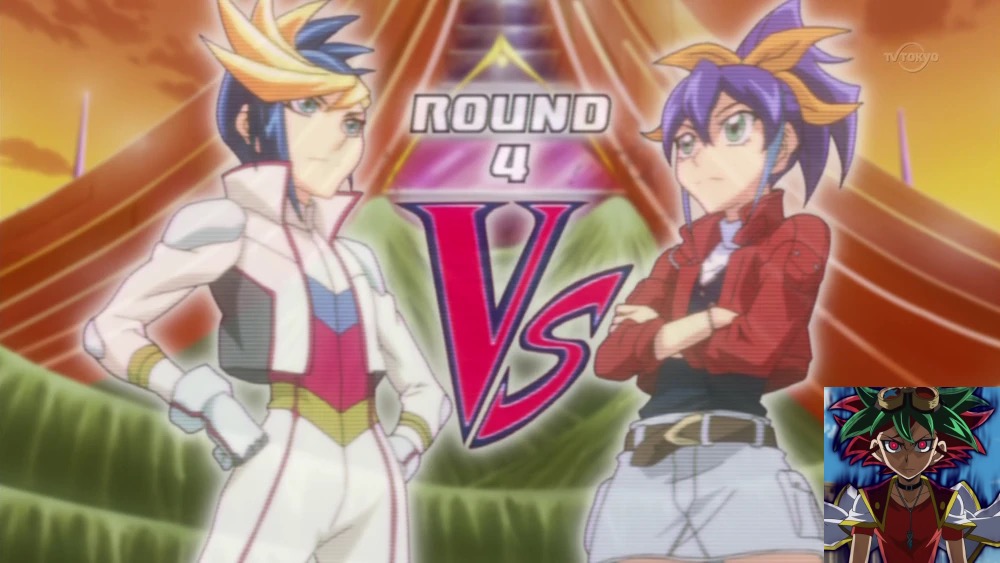 Yugo melawan Yuya Sakaki dalam anime Yu-Gi-Oh! ARC-V